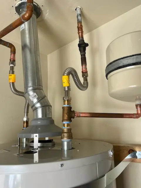 Water heater installation and plumbing repair in Clayville